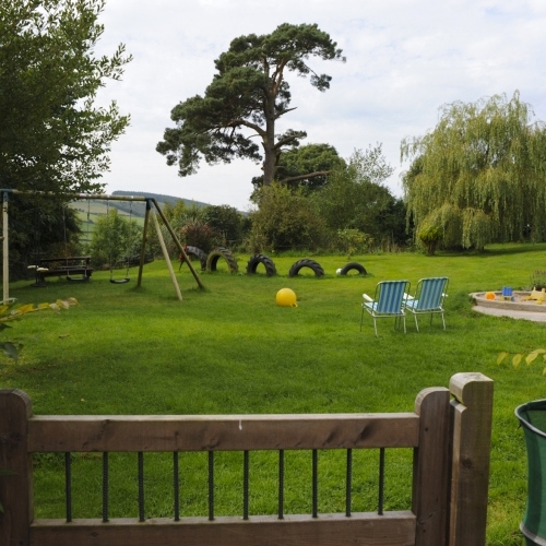 Garden and Play Area at Bryncalled Barns