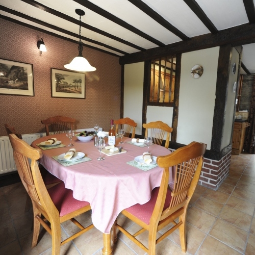 Open Plan Dining Room at Self Catering holiday Cottages